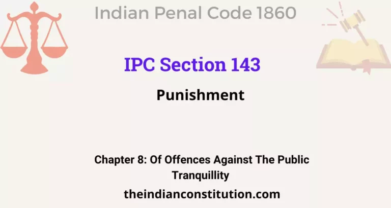 IPC Section 143: Punishment