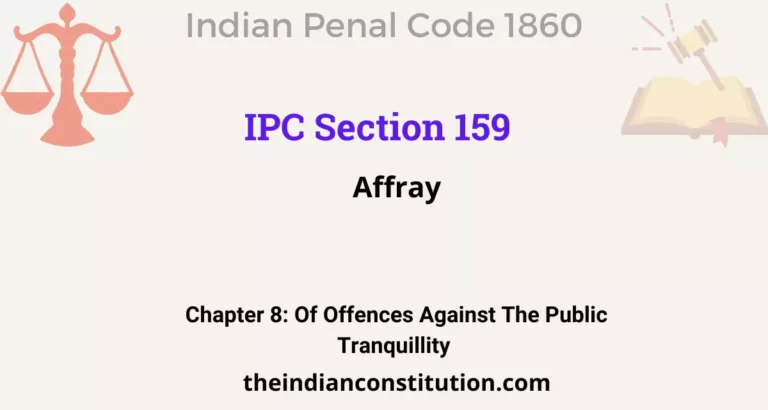 IPC Section 159: Affray