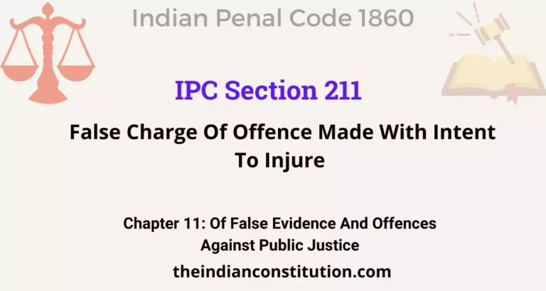 IPC Section 211: False Charge Of Offence Made With Intent To Injure