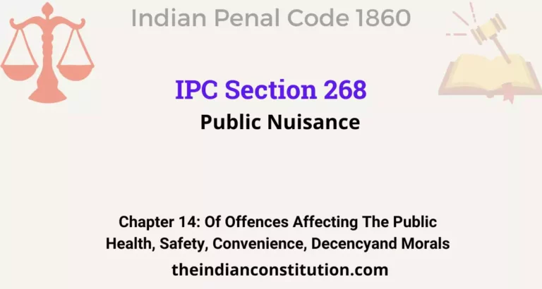 IPC Section 268: Public Nuisance