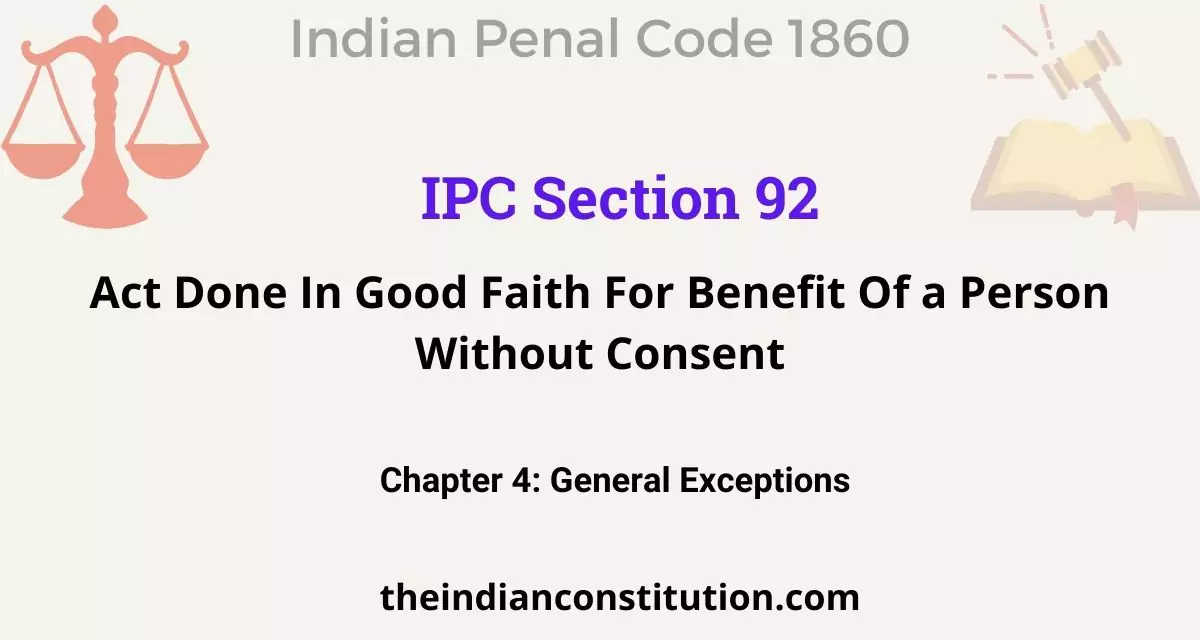 section 92 of indian constitution