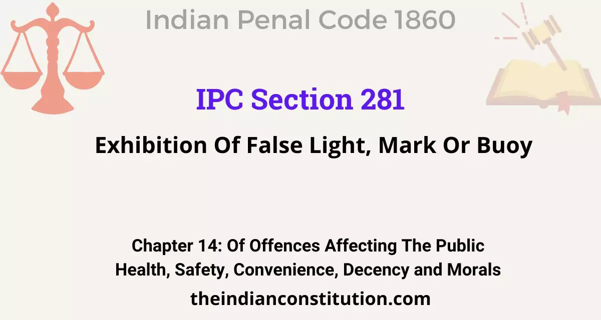 ipc section 281 in malayalam