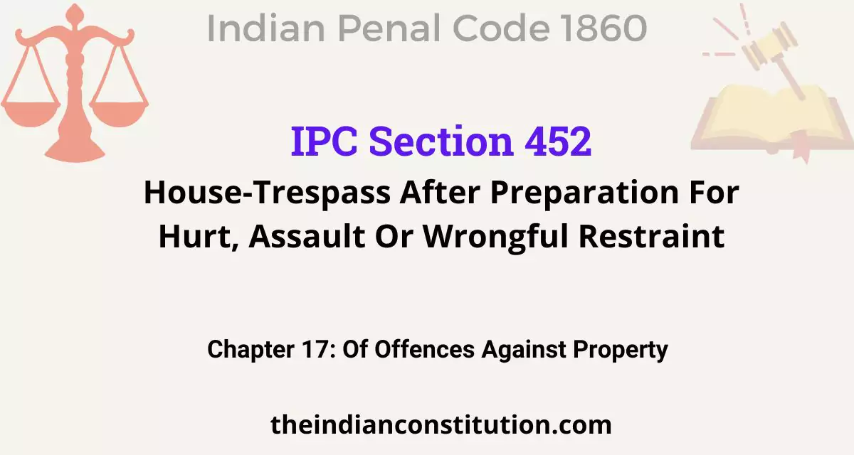 sec 452 ipc triable by