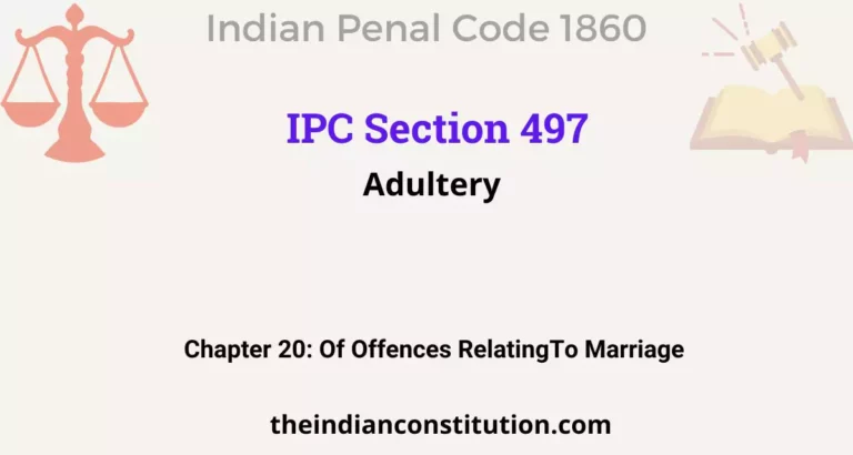 IPC Section 497: Adultery